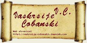 Vaskrsije Čobanski vizit kartica